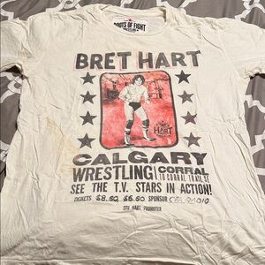 Roots of Fight Bret Hart Graphic Tee - White